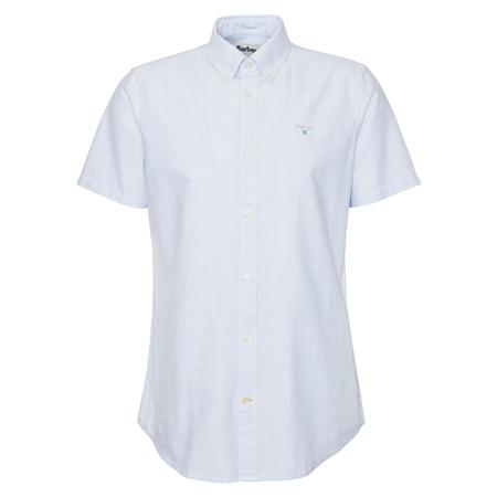 Barbour Striped Oxtown Short Sleeve Tailored Shirt - Blue - L