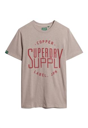 Superdry Copper Label Workwear Slim Fit T-shirt - Beige - XL