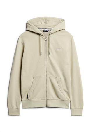 Superdry Essential Logo Zip Hoodie Ub - Beige - 2XL