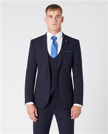 Remus Uomo Luca Suit Jacket - Dk Navy - 40L