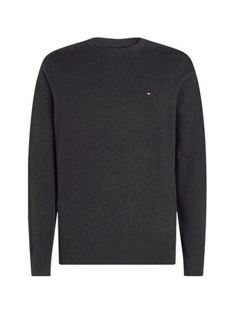 Tommy Hilfiger Crew Neck Jumper with Cashmere - Grey - XL