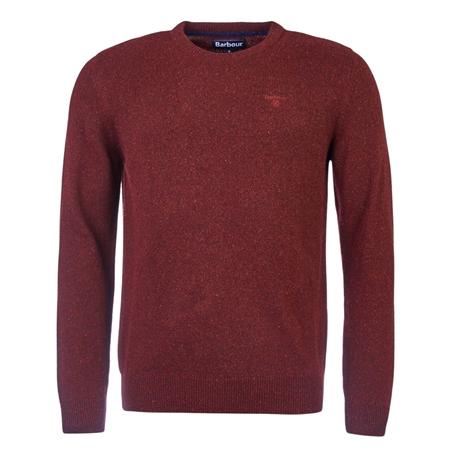 Barbour Essential Tisbury Crew Neck Sweater - Wine - L