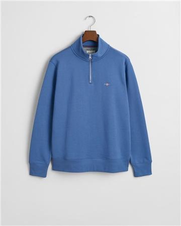 Gant Shield Half Zip Sweatshirt - Blue - M