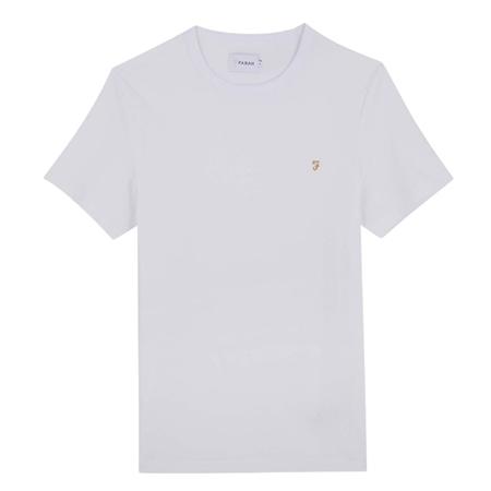 Farah Danny Organic Cotton Regular Fit T-shirt  - White - XL