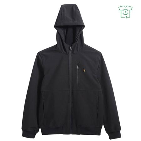 Farah Rudd Softshell Jacket - Black - XL