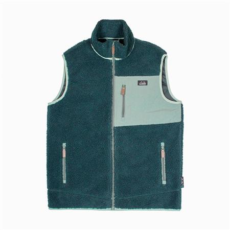 Bleubird Sherpa Fleece Gilet - Willow Green - S
