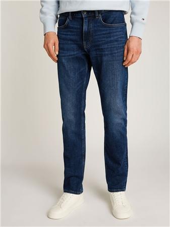 Tommy Hilfiger Core Denton Whiskered Straight Leg Jeans - Dark Blue - 30/30