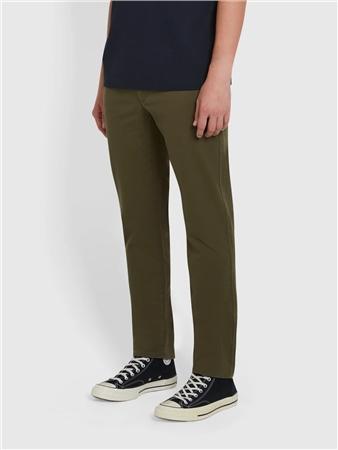 Farah Elm Slim Fit Twill Chino - Green - 30/32