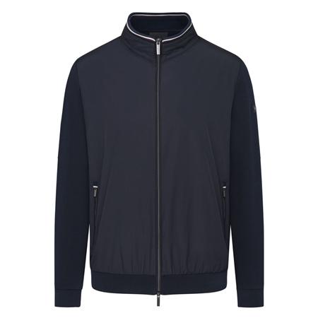 Bugatti Hybrid Full Zip Sweatshirt - Navy - M