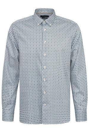 Bugatti Graphic Print Shirt - Dark Blue - 2XL