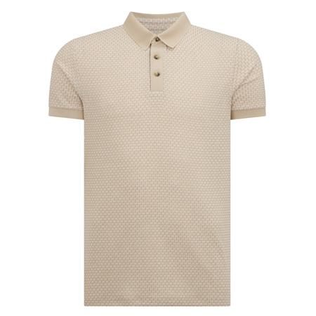 Remus Uomo Tapered Fit Cotton-Blend Polo Shirt - Beige - L