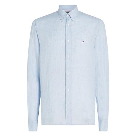 Tommy Hilfiger Pigment Dyed Linen Shirt - Light Blue - XL
