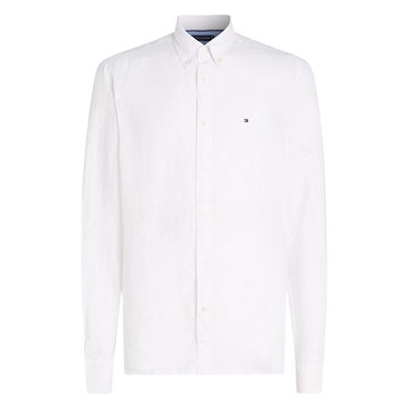 Tommy Hilfiger Pigment Dyed Linen Shirt - White - XL