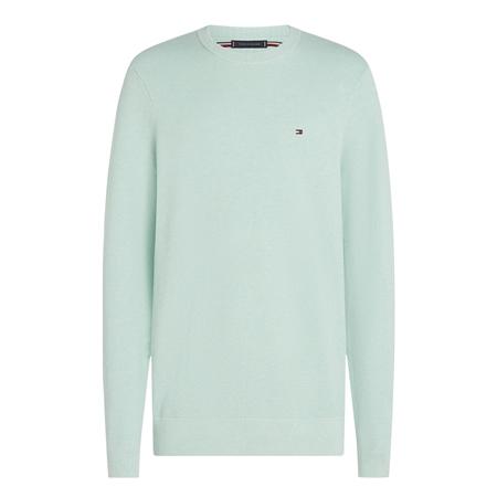 Tommy Hilfiger Waffle Knit Crew Neck Jumper - Green - XL