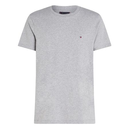 Tommy Hilfiger Essential Flag Embroidery Crew Neck T-Shirt - Grey - S