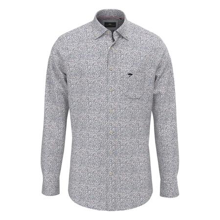 Fynch Hatton Minimal Flower Button Down Shirt - Blue - L