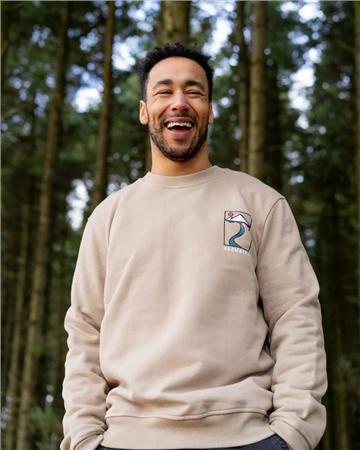 Bleubird Journey Crew Neck Sweatshirt - Desert Sand - L