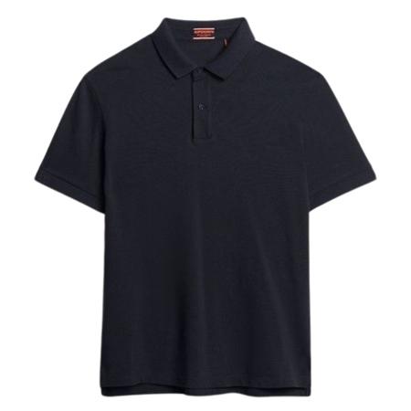 Superdry City Pique Polo Shirt - Black - M