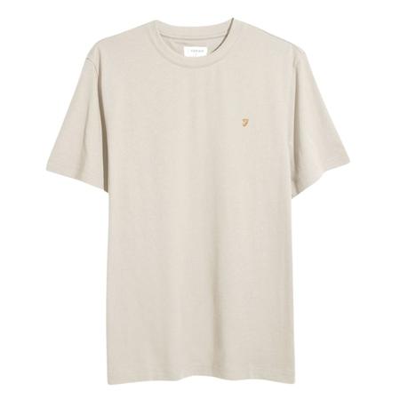 Farah Danny Organic Cotton Regular Fit T-shirt - Beige - XS