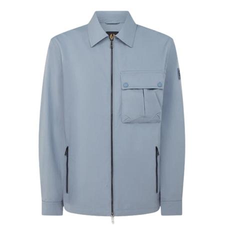 Belstaff Drome Water Repellent Overshirt - Blue Flint - M