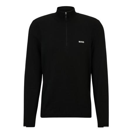Boss Ever-X Quarter Zip Knit - Black - L