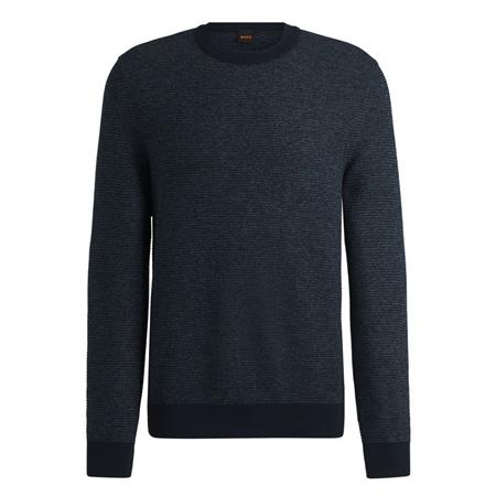 Boss Aspoki Crew Neck Sweater - Navy - L