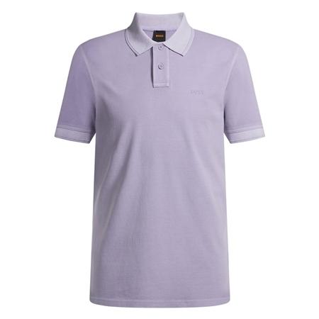 Boss Prime Pique Polo Shirt - Purple - L