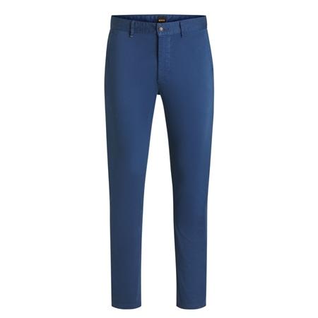 Boss Slim Stretch Cotton Chinos - Blue - 32/32