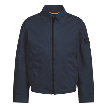 Boss Ocrush Stretch Cotton Twill Jacket - Navy - 40