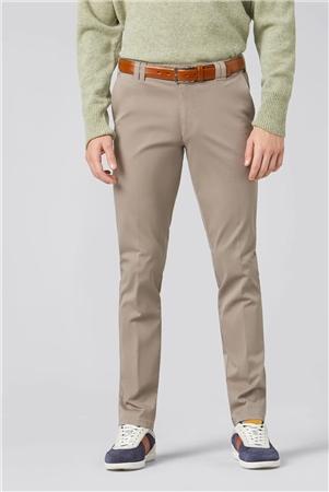 Meyer Roma Cotton Grey Chinos - Beige - 32/30