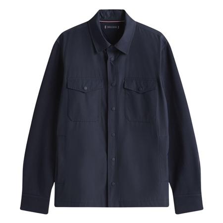 Tommy Hilfiger Regular Fit Mixed Panel Overshirt - Navy - L