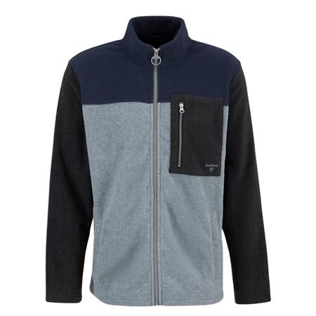 Barbour Colour Block Full Zip Fleece - Grey - XL