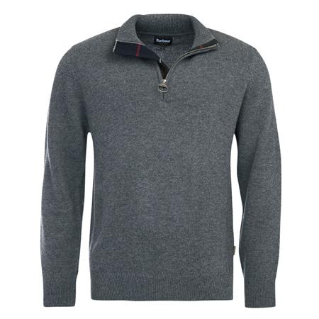 Barbour Holden Half Zip Knitted Jumper - Grey - L