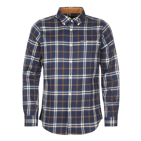 Barbour Crossfell Tailored Checked Shirt - Blue - L