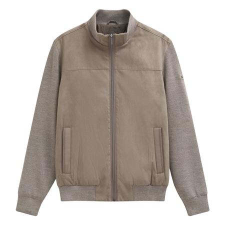 Bugatti Mens Full Zip Hybrid Jacket - Beige - XL