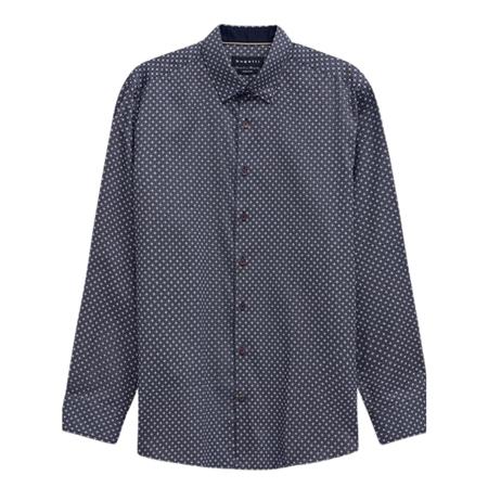 Bugatti Casual Pattern Shirt - Navy - 2XL