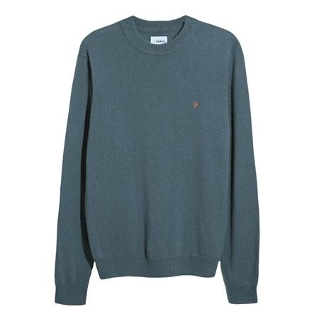 Farah Maidstone Crew Neck Sweater - Blue - L
