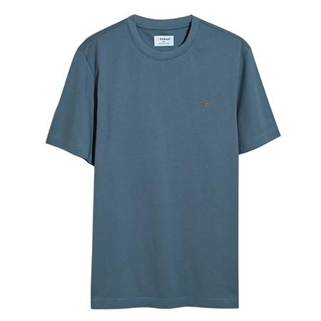 Farah Danny Organic Cotton Regular Fit T-shirt - Chalk Blue - XL