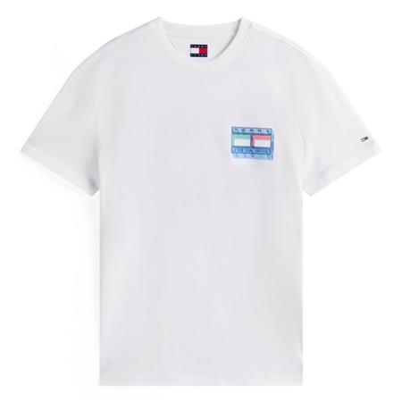 Tommy Jeans Dna Back Graphic Crew Neck T-Shirt - White - XL