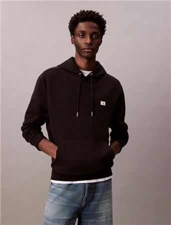 Calvin Klein Jeans Jeans Cotton Terry Badge Hoodie - Black - M