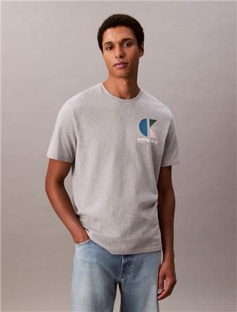 Calvin Klein Jeans Bauhaus Graphic Logo T-shirt - Grey - XS