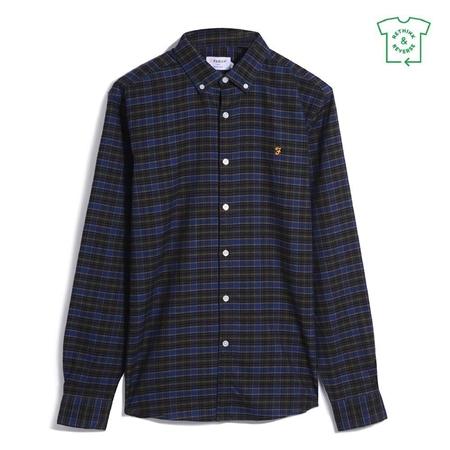 Farah Fraser Check Shirt - Evergreen - XL