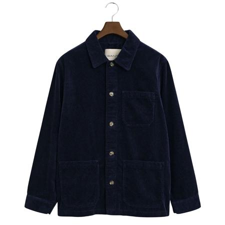 Gant Reg Cord Overshirt Jacket - Navy - XL