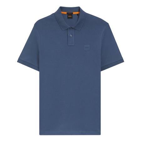 Boss Passenger Patch Logo Polo Shirt - Light Blue - L