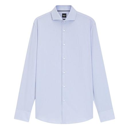 Boss H-Hank Slim-fit Wrinkle Rresistant Oxford Shirt - Blue - 2XL