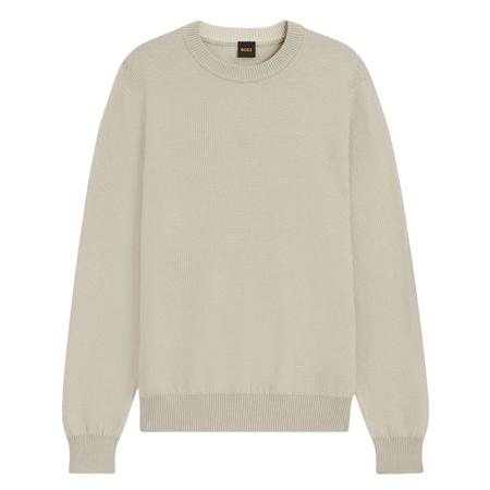 Boss Klapok Cotton-Blend Two-Tone Structure Sweater - Beige - XL