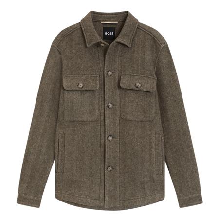 Boss C-Carper Relaxed-fit Overshirt - Brown - 42