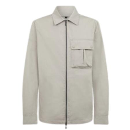 Belstaff Drome Overshirt Cement Grey - Grey - L