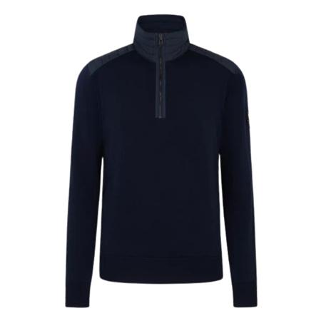 Belstaff Kilmington Quarter Zip Jumper Black - Black - M