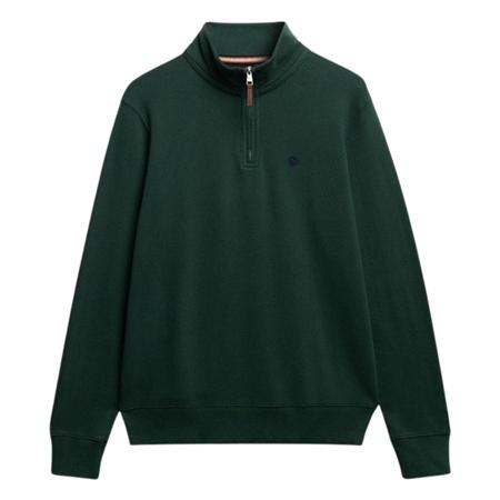 Superdry Preppy Half Zip Jumper - Green - L
